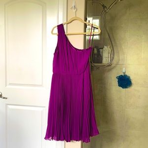 purple one strap dress from THE LIMITED